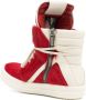 Rick Owens Geobasket fur-design sneakers Red - Thumbnail 3