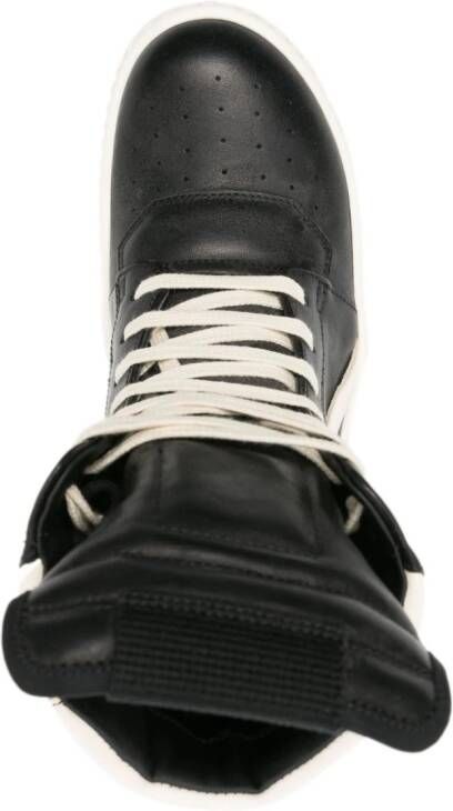 Rick Owens Geobasket leather high-top sneakers Black