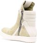 Rick Owens Geobasket shearling leather sneakers Green - Thumbnail 3