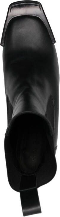 Rick Owens Grilled platform boots Black