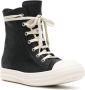 Rick Owens high-top leather sneakers Black - Thumbnail 2