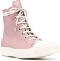 Rick Owens high-top leather sneakers Pink - Thumbnail 2