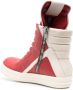 Rick Owens high-top leather sneakers Red - Thumbnail 3