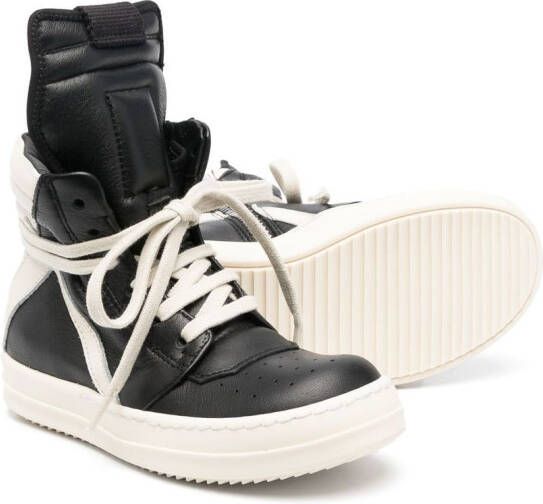 Kids Geobasket Leather High-Top Sneakers