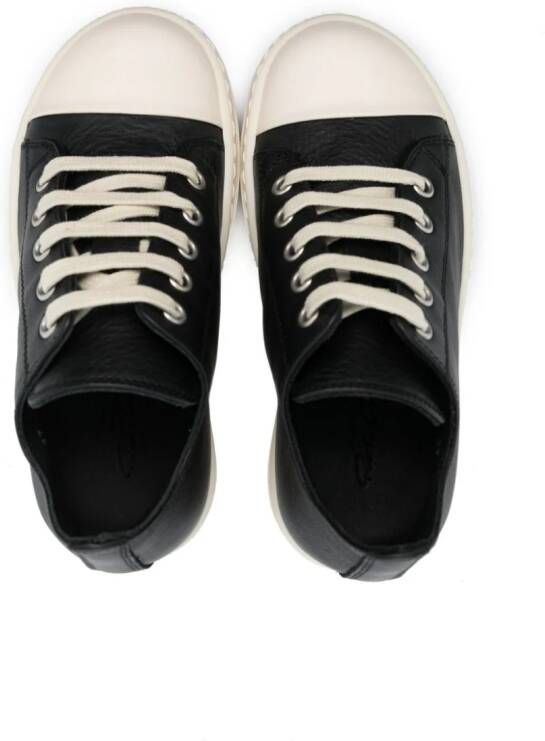 Rick Owens Kids lace-up leather sneakers Black