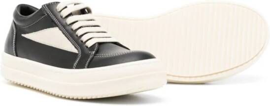 Rick Owens Kids two-tone lace-up sneakers Black