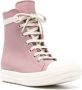 Rick Owens lace-up leather sneakers Pink - Thumbnail 2