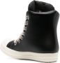 Rick Owens leather high-top sneakers Black - Thumbnail 3