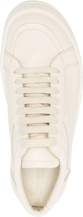 Rick Owens Lido leather sneakers White