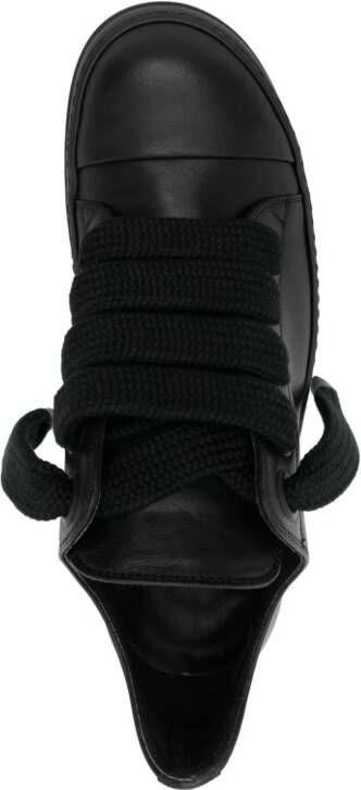 Rick Owens Low leather sneakers Black