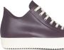 Rick Owens Low leather sneakers Purple - Thumbnail 2