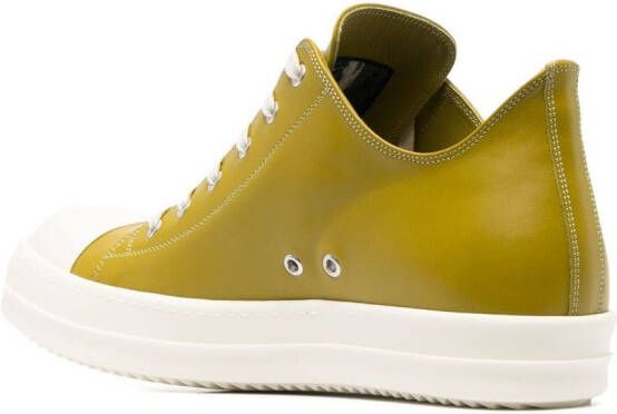 Rick Owens low-top leather sneakers Green