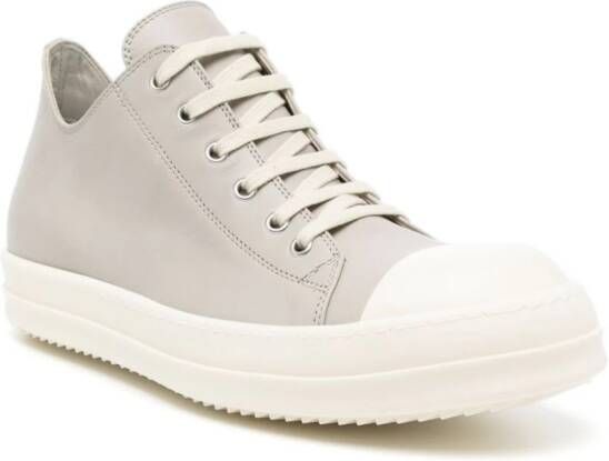 Rick Owens low-top leather sneakers Grey