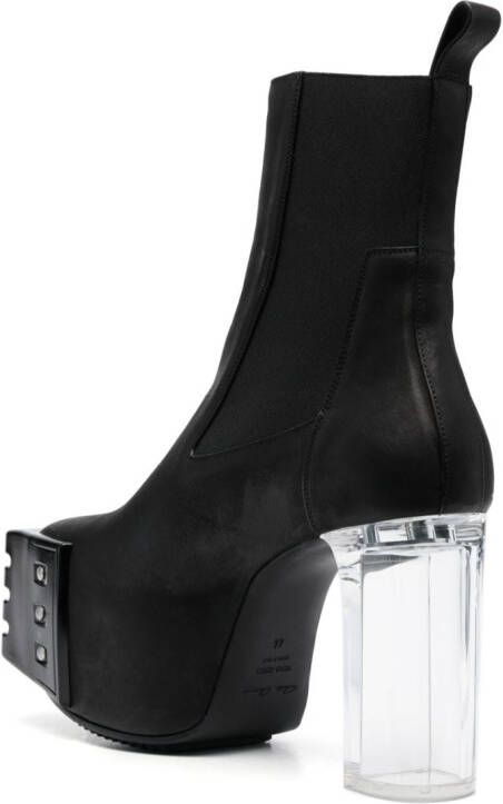 Rick Owens Luxor Grilled 130mm ankle boots Black