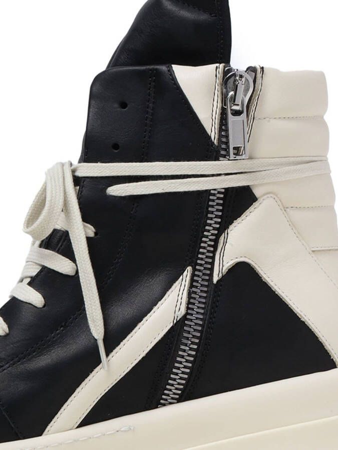 Rick Owens Mega Bumper Geobasket leather sneakers Black