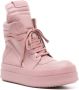 Rick Owens Mega Bumper Geobasket leather sneakers Pink - Thumbnail 1