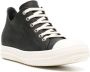 Rick Owens mid-top waxed-leather sneakers Black - Thumbnail 2