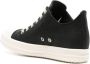 Rick Owens mid-top waxed-leather sneakers Black - Thumbnail 3