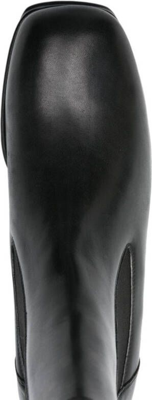 Rick Owens Minimal Grill 120mm leather boots Black