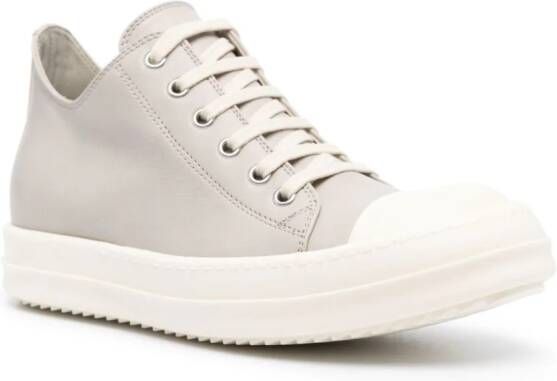 Rick Owens panelled lace-up sneakers Grey