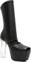 Rick Owens peep-toe leather mid-calf boots Black - Thumbnail 2