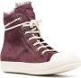 Rick Owens pony hair high-top sneakers Red - Thumbnail 2