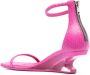 Rick Owens sculpted-heel leather sandals Pink - Thumbnail 3