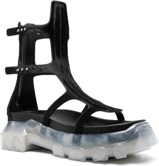Rick Owens Spartan Tractor Gladiator sandals Black