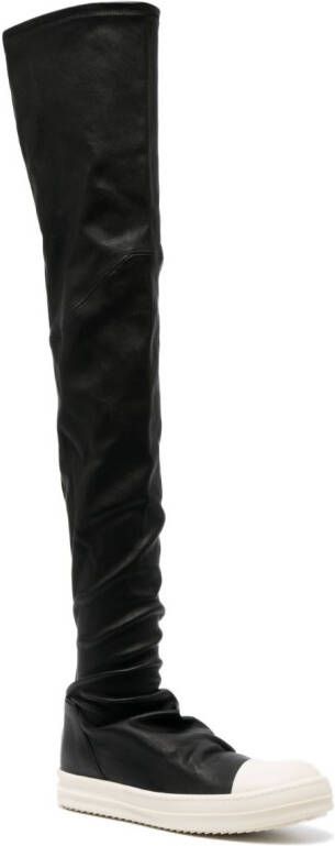 Rick Owens Stocking over-the-kee boots Black