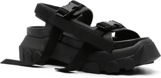 Rick Owens Tractor chunky leather sandals Black