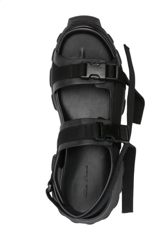 Rick Owens Tractor chunky leather sandals Black