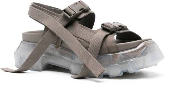 Rick Owens Tractor chunky leather sandals Neutrals