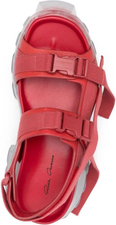 Rick Owens Tractor chunky sandals Red