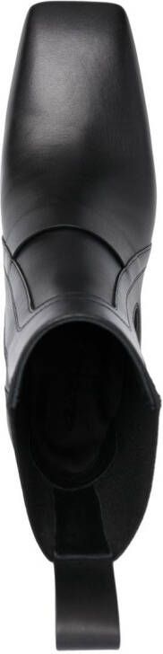 Rick Owens transparent-heel western boots Black