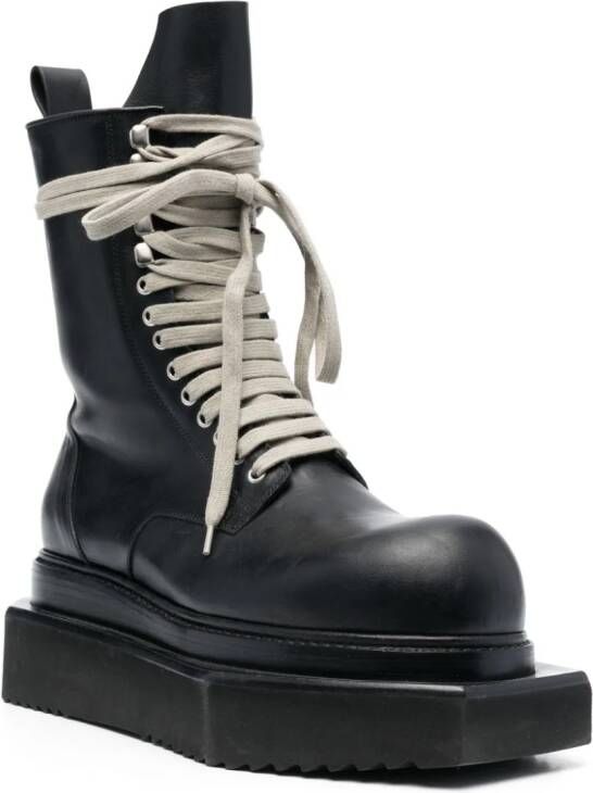Rick Owens Turbo Cyclops 70mm lace-up boots Black