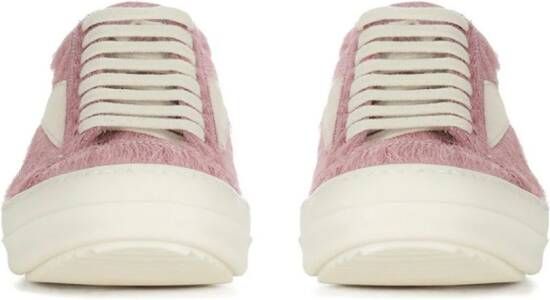 Rick Owens Vintage lace-up leather sneakers Pink