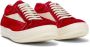 Rick Owens Vintage lace-up leather sneakers Red - Thumbnail 2