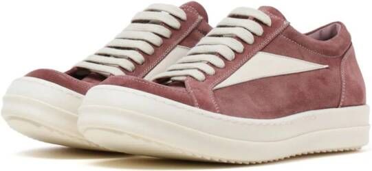Rick Owens Vintage low-top suede sneakers Pink