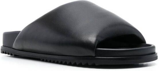 Rick Owens Granolas leather slides Black