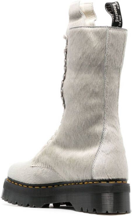 Rick Owens x Dr. Martens Quad sole calf-length boots Grey