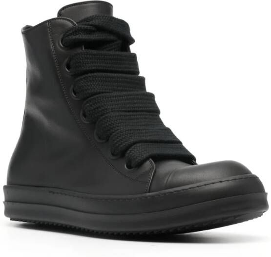 Rick Owens zip-up high-top sneakers Black
