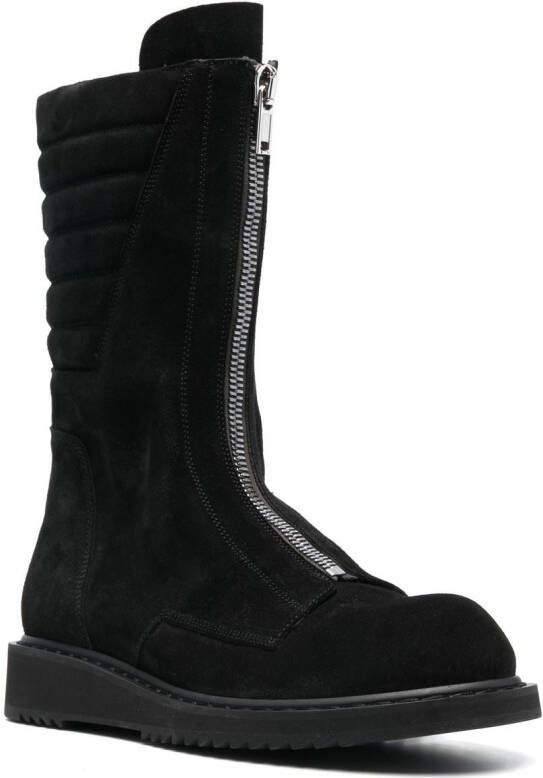 Rick Owens zipped ankle boots Black