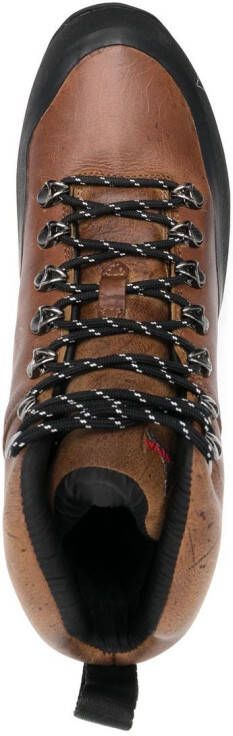 ROA leather lace-up boots Brown