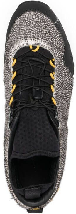 ROA textured drawstring-fastening sneakers Black