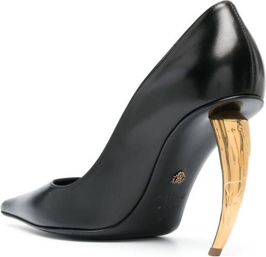 Roberto Cavalli 105 Tiger Tooth pumps Black