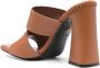 Roberto Cavalli 105mm leather mules Brown - Thumbnail 3
