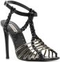 Roberto Cavalli 122 mm strappy sandals Black - Thumbnail 2