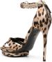 Roberto Cavalli 125mm leopard-print sandals Neutrals - Thumbnail 3