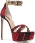 Roberto Cavalli check-pattern 170mm sandals Red - Thumbnail 2