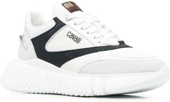 Roberto Cavalli chunky sole low-top sneakers White